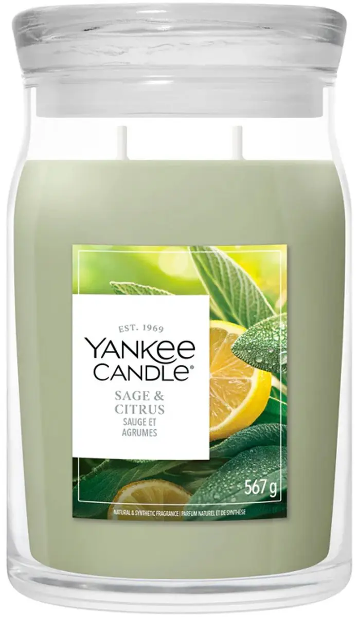 Yankee Candle Sage & Citrus Geurkaars Large Jar