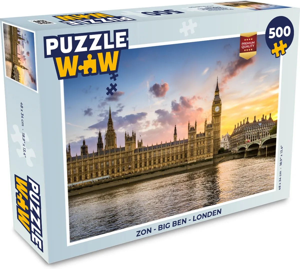 PuzzleWow Big Ben Legpuzzel 500 Stuks