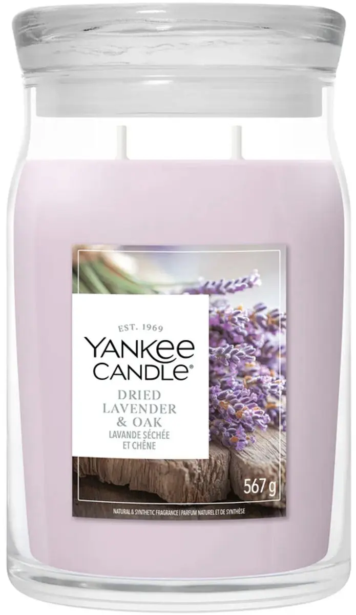 Yankee Candle Dried Lavender & Oak Geurkaars 567g