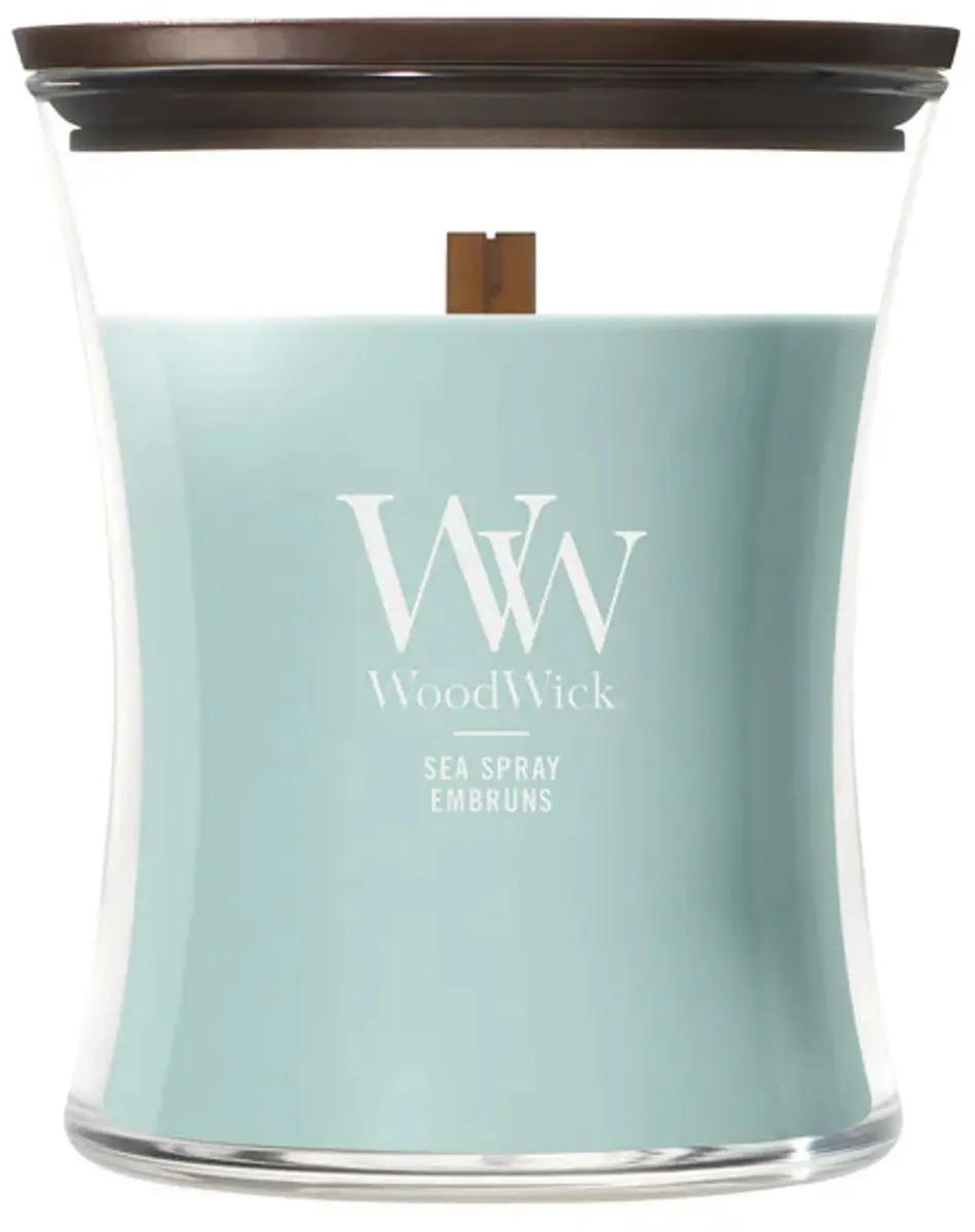 WoodWick Hourglass - Sea Spray - Medium Geurkaars - 60 branduren