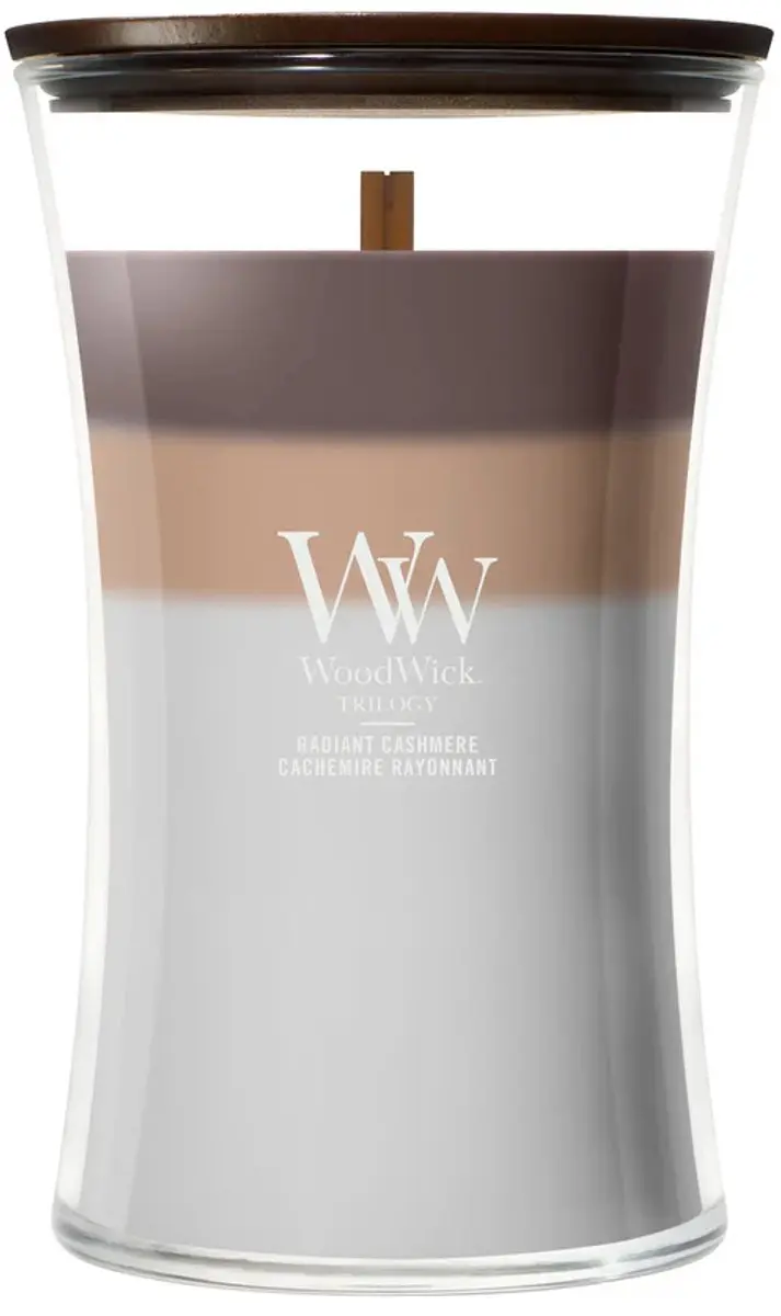 WoodWick Trilogy Hourglass Radiant Cashmere Geurkaars
