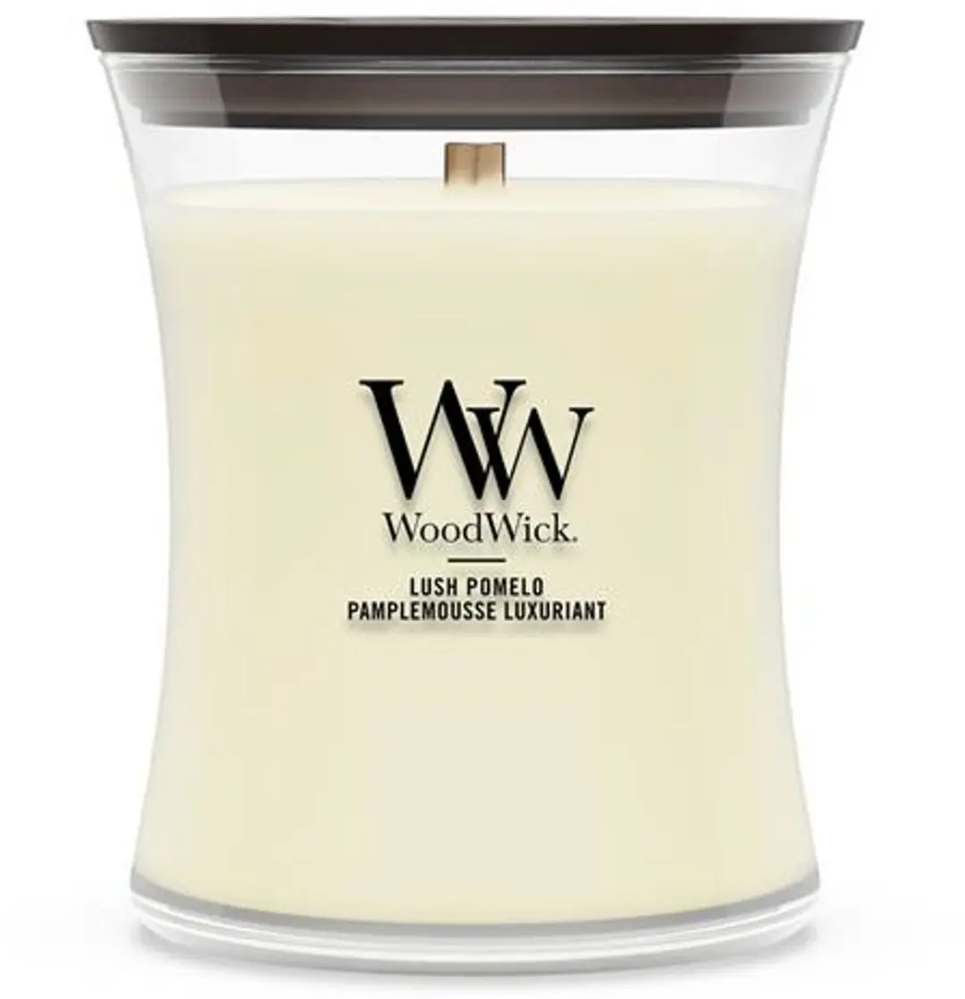 WoodWick Lush Pomelo Medium Kaars - 60 Branduren - afbeelding 5 van 5