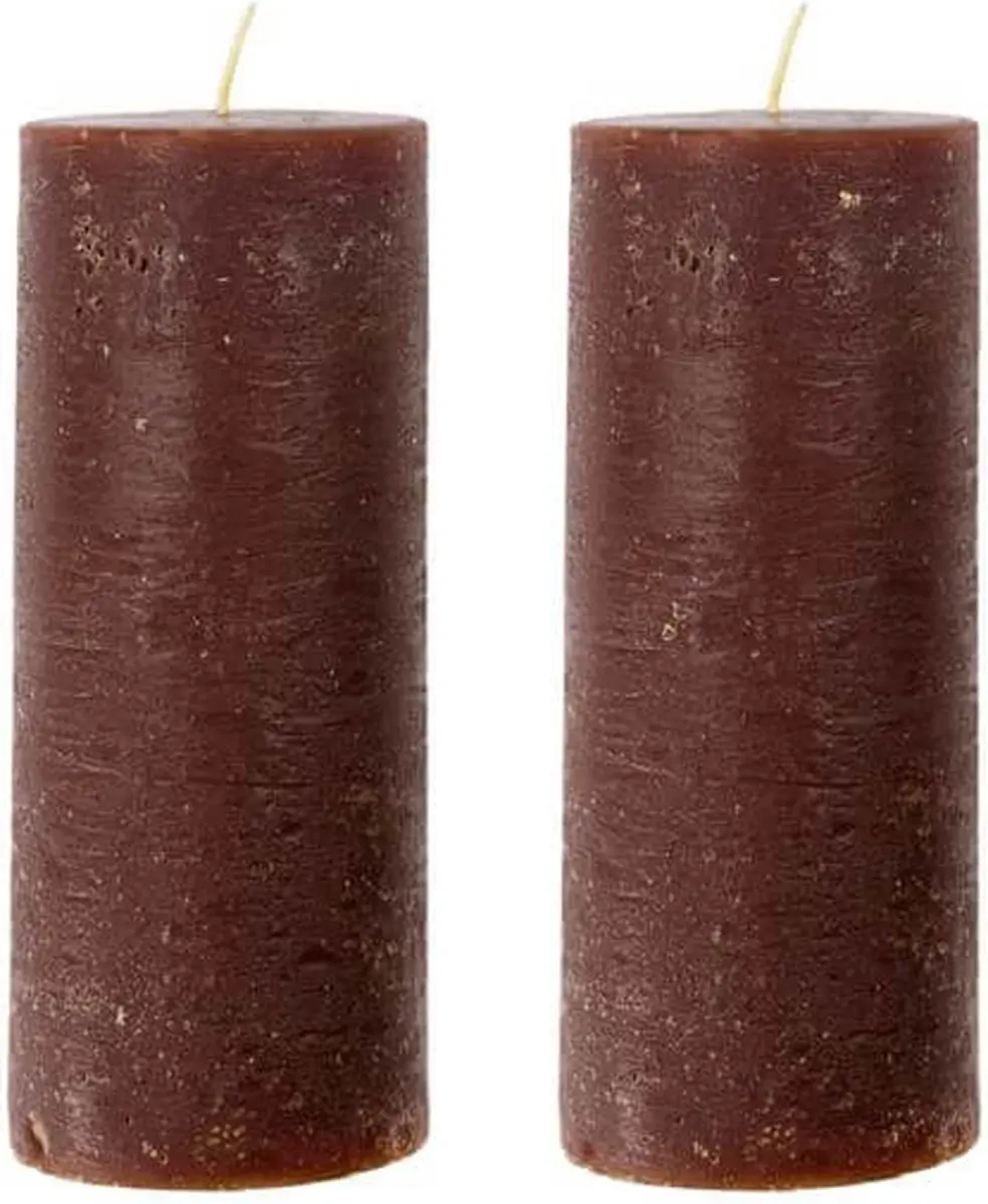 House Doctor Kaars Rustic cognac 15cm