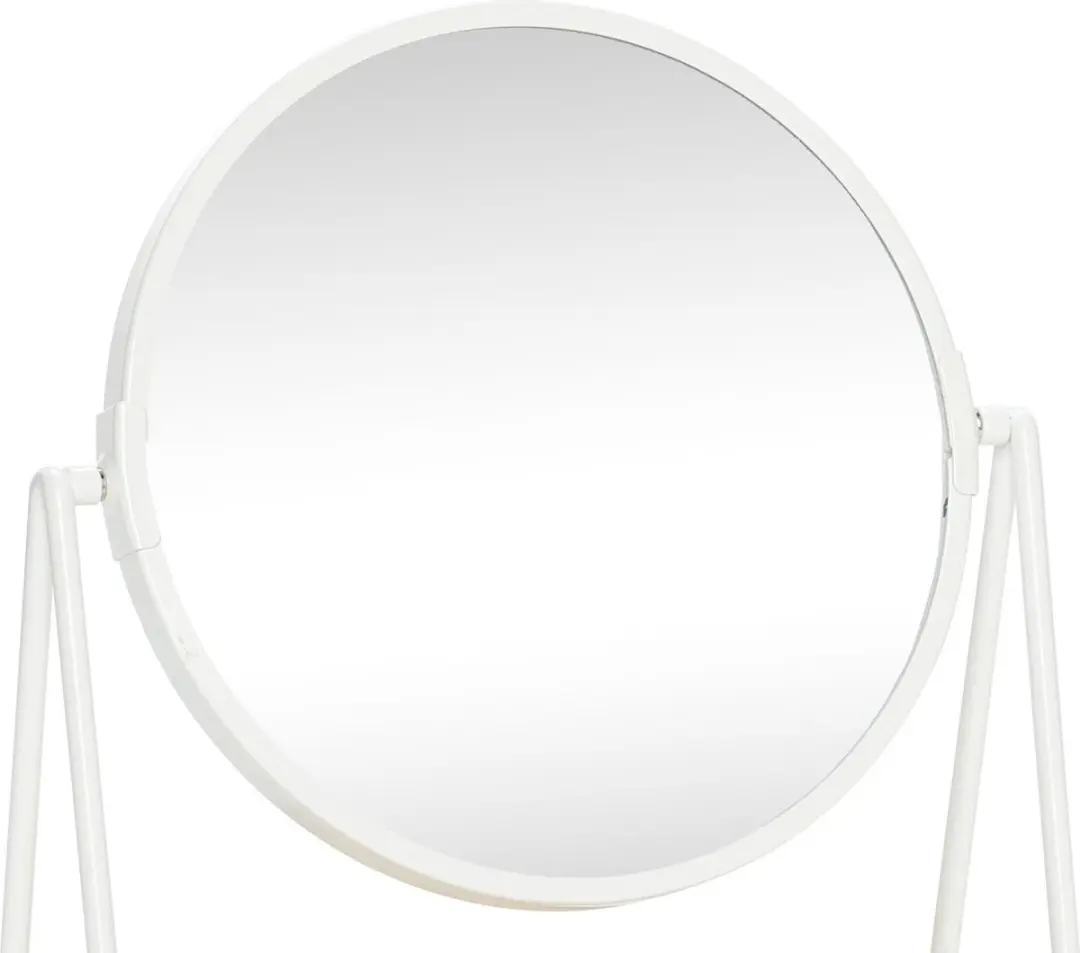 Hübsch Smize Tafelspiegel 10cm - Wit/Beukenhout - afbeelding 2 van 4