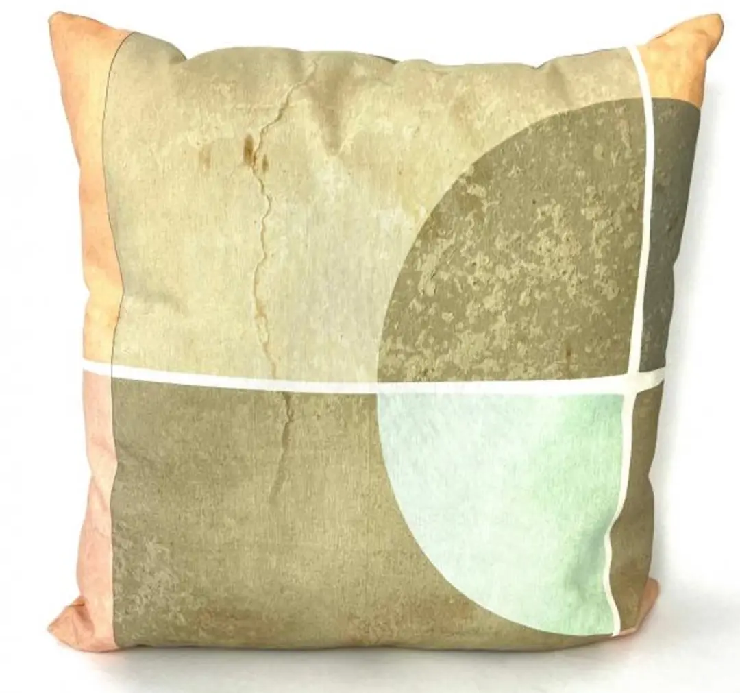 Madison sierkussen 50x50 cm Block/Round taupe pink