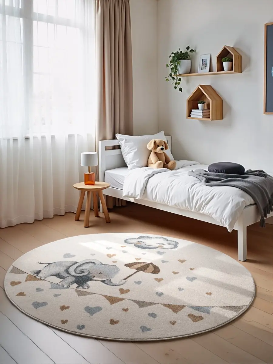 Villeroy & Boch Kindervloerkleed Elephant Rainy Party