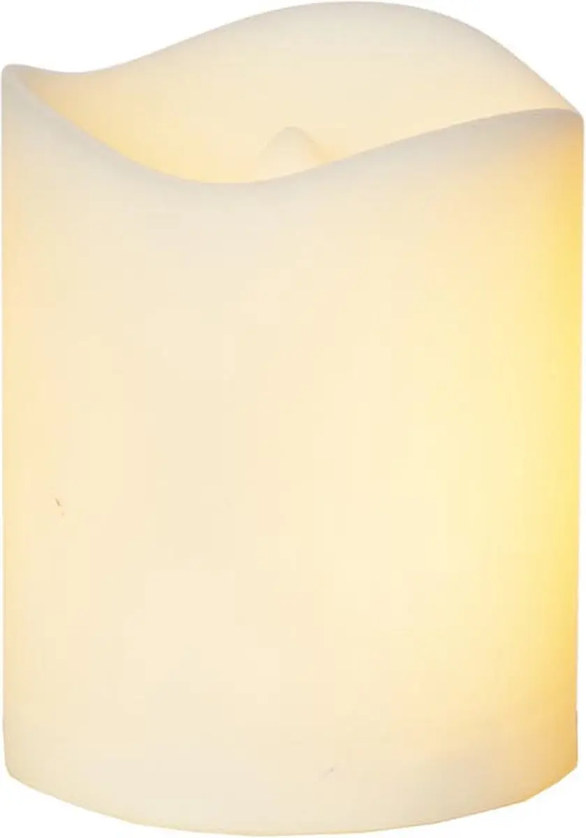 Star Trading Kaars Vlamkaars, grafverlichting, wit, voor buiten, LED, timer, gee