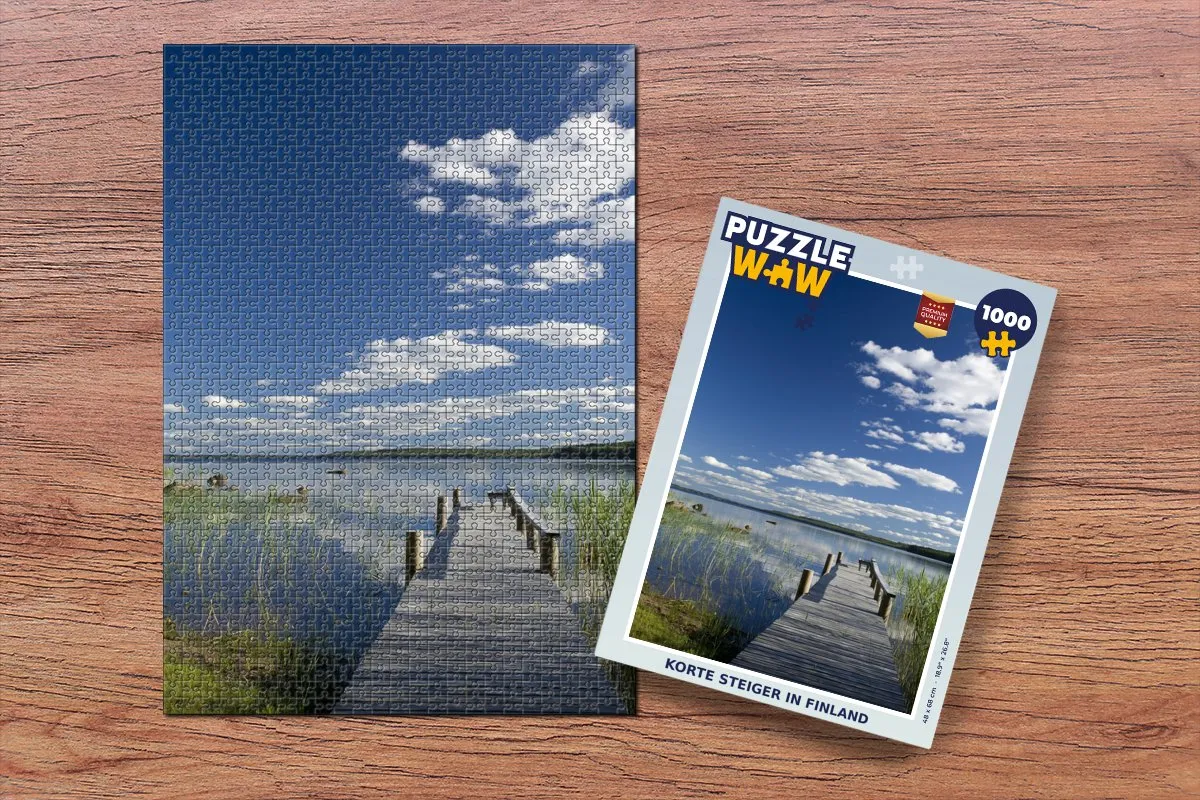 PuzzleWow Legpuzzel 1000 Stuks Finland - Multicolor