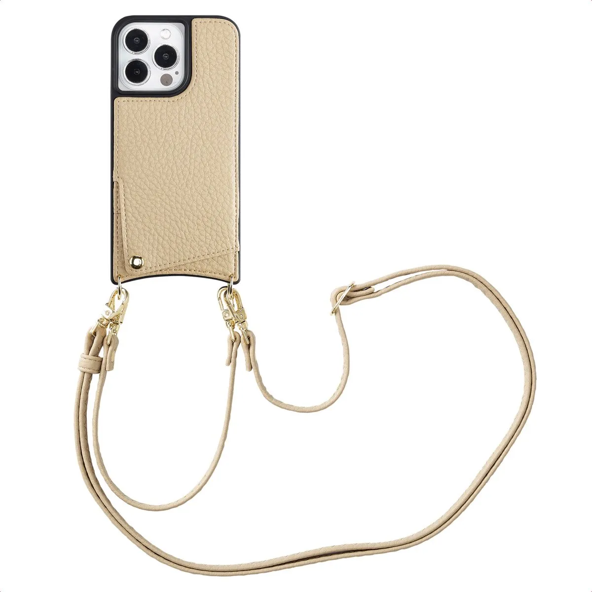 Selencia Hoesje iPhone 13 Pro Beige