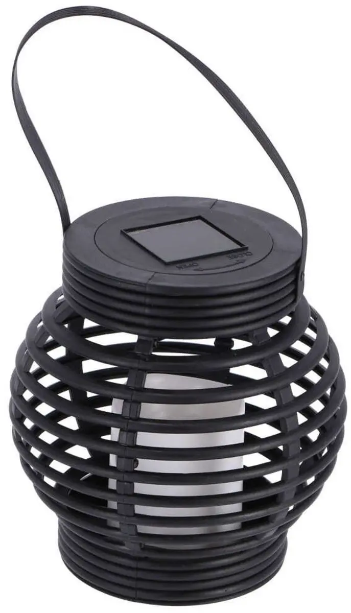 Grundig Solar Lantaarn Vlam-effect 36 LED - Zwart - afbeelding 6 van 6