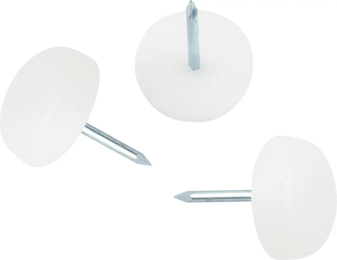 DELTAFIX. Meubel-Nylon-Glijder. 20 mm. Breed. Kunststof. Plastic. Anti-kras-dop.
