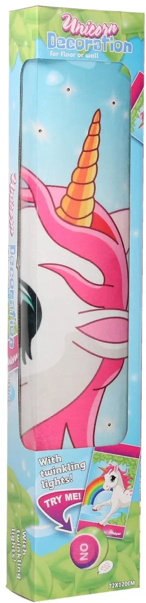 Unicorn Vloerkleed Eenhoorn Led Meisjes 72 X 120 Cm Polyester