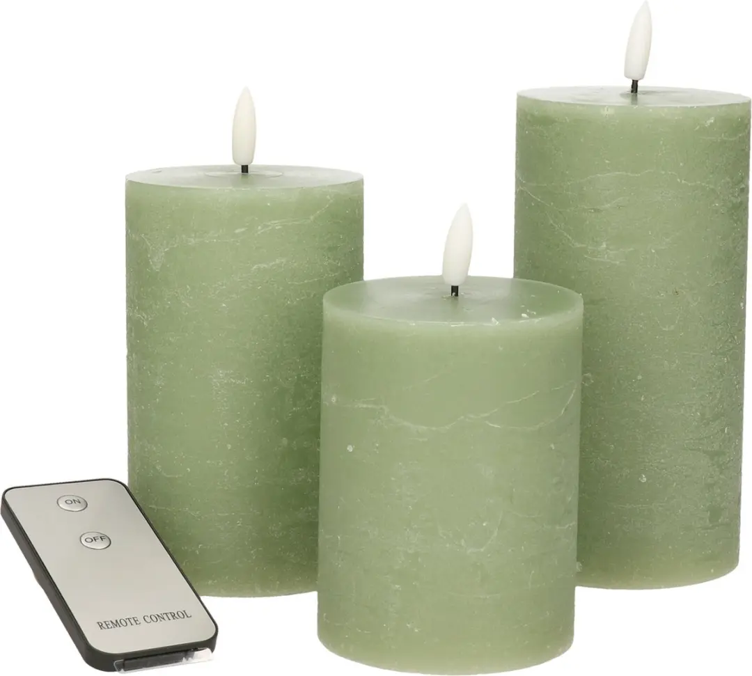 Anna's Collection LED Stompkaarsen met afstandsbediening