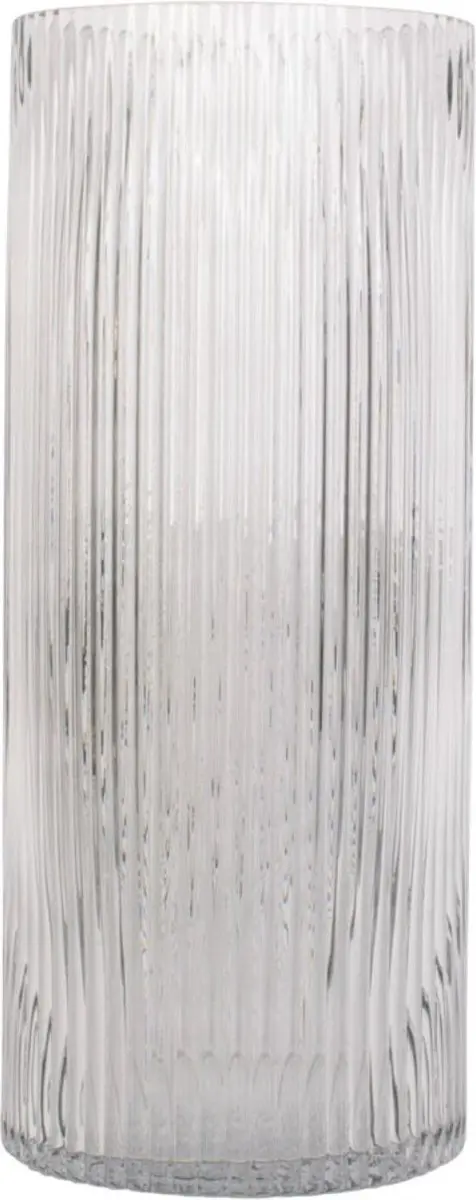 Present Time Allure Straight Vaas - Ø12x30cm - Grijs - afbeelding 6 van 6