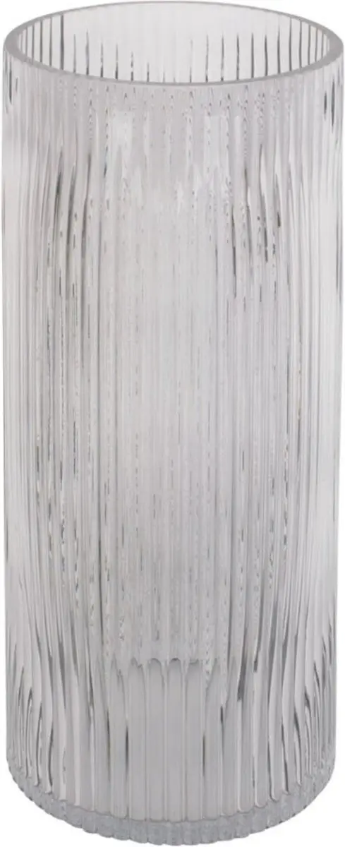 Present Time Allure Straight Vaas - Ø12x30cm - Grijs