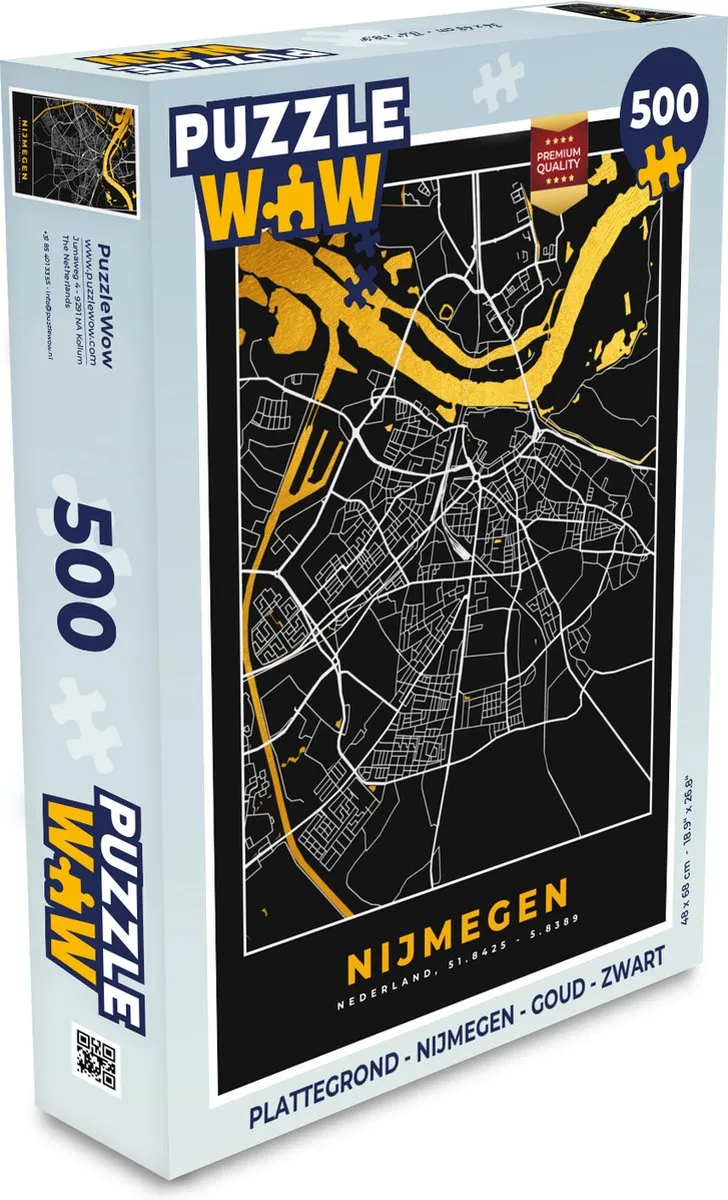 PuzzleWow Nijmegen Legpuzzel 500 Stuks