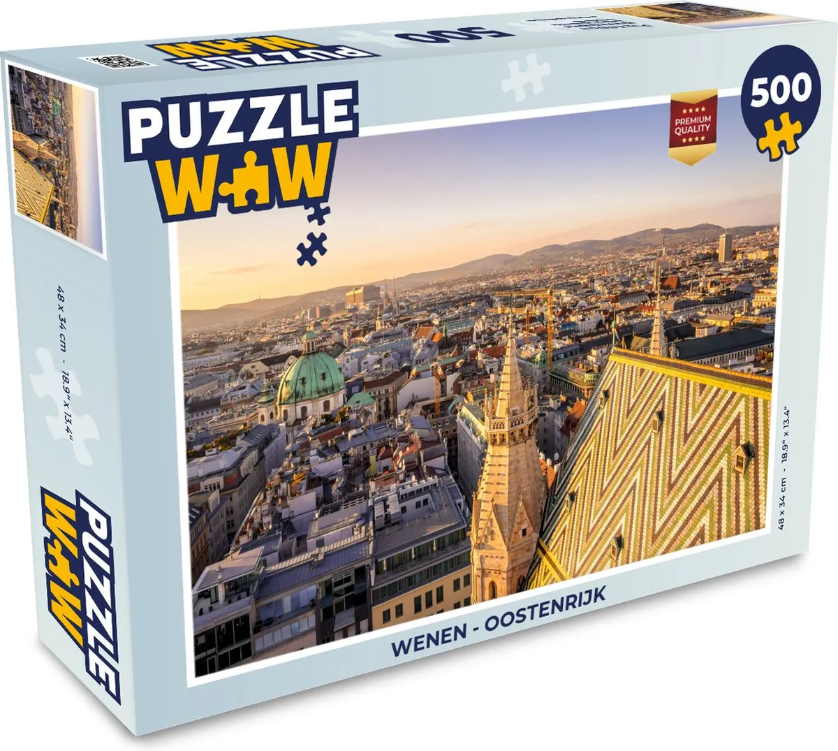 PuzzleWow Wenen Legpuzzel 500 Stuks