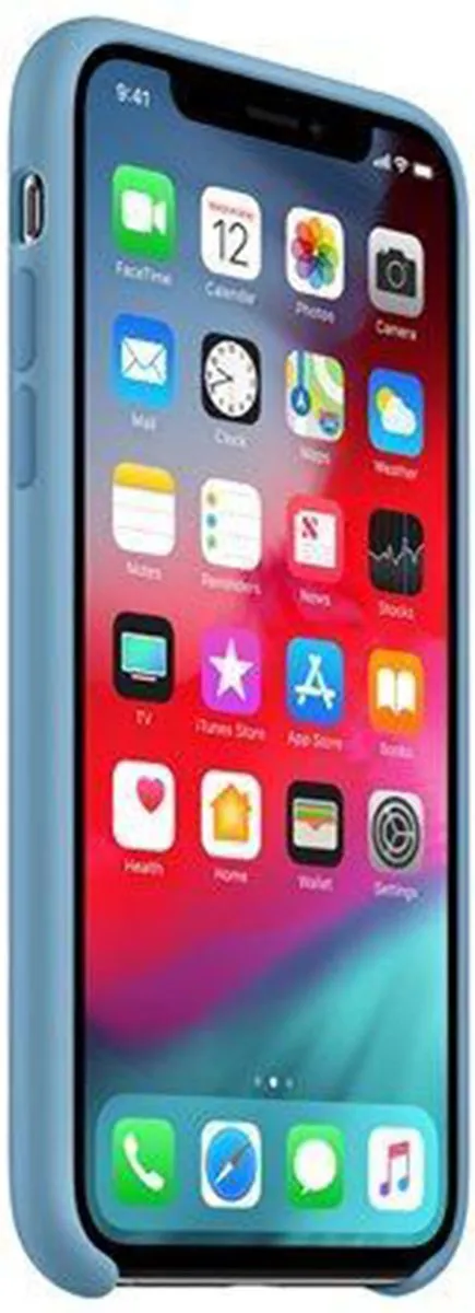 Apple Siliconen Back Cover iPhone XS Cornflower Blue MW982ZM/A