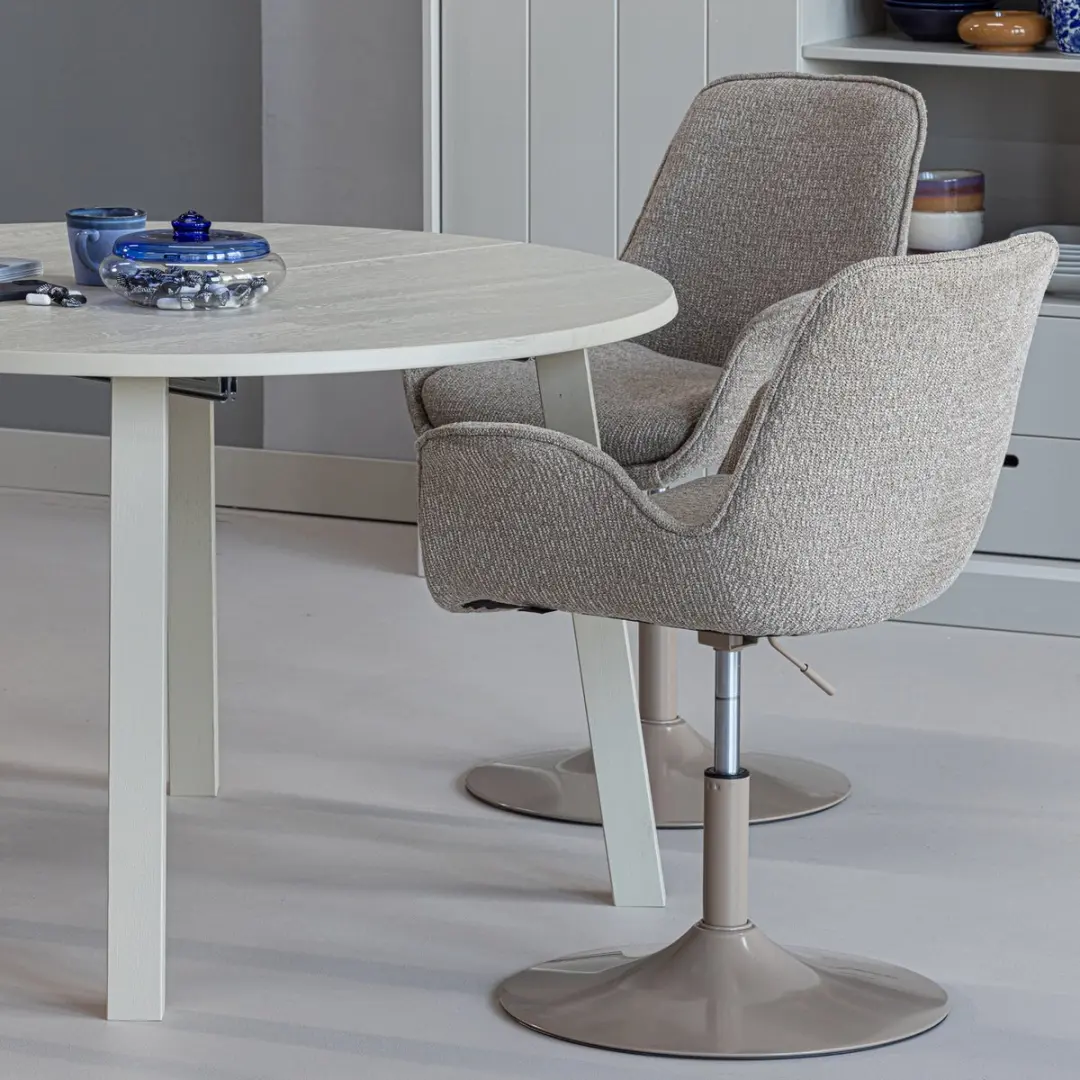 WOOOD Janne Uitschuifbare Eettafel 120cm - Dakargrau - afbeelding 3 van 6