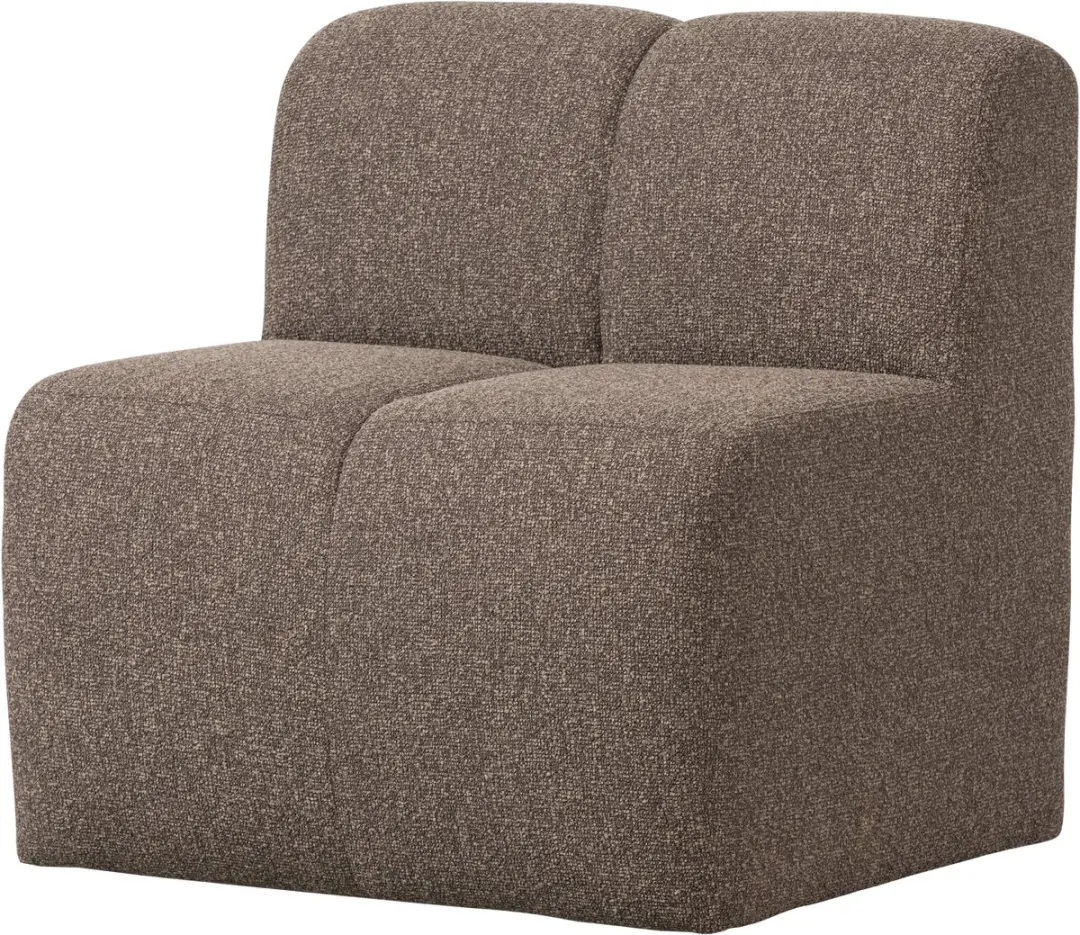 WOOOD Mojo Eetkamerbank 84cm - Bruin Melange - afbeelding 2 van 6