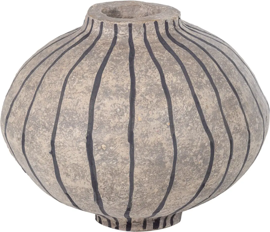WOOOD Karo Vaas 35cm - Zand - afbeelding 2 van 6