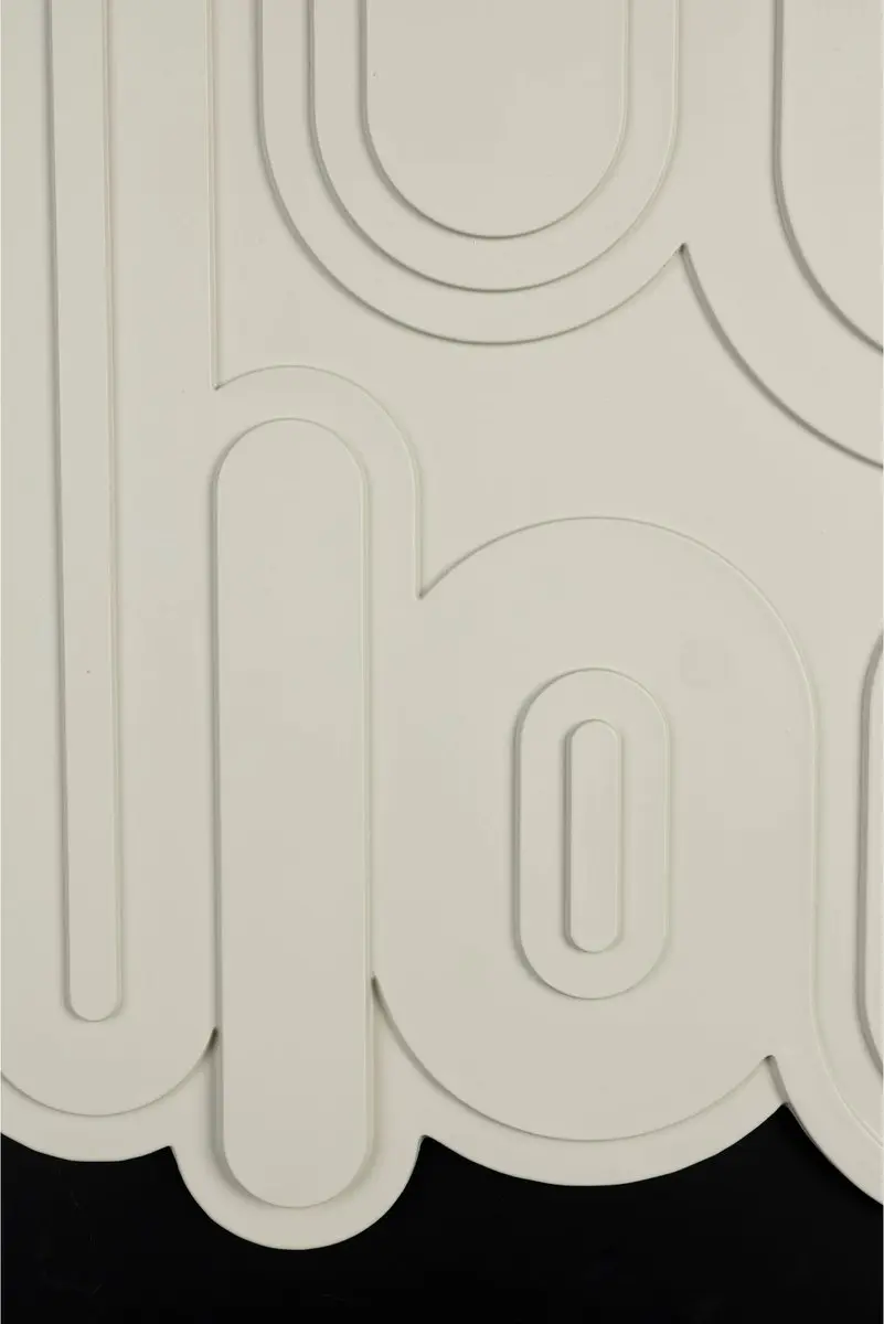 Zuiver August Wanddecoratie Zwart/Wit 52x64cm - afbeelding 2 van 6