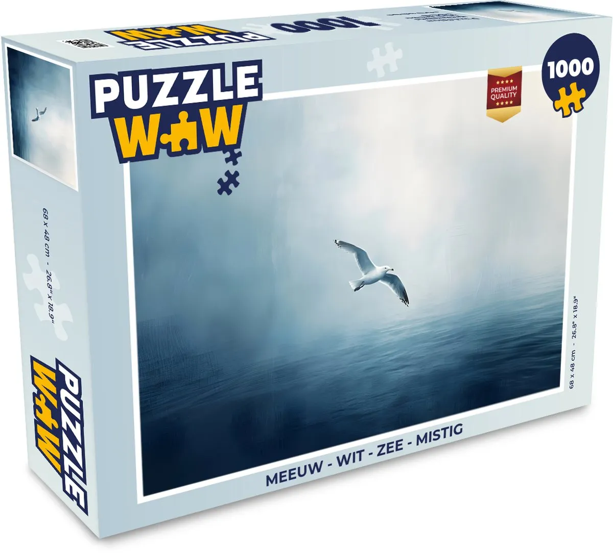 PuzzleWow Legpuzzel Meeuw - Zee 1000 Stuks