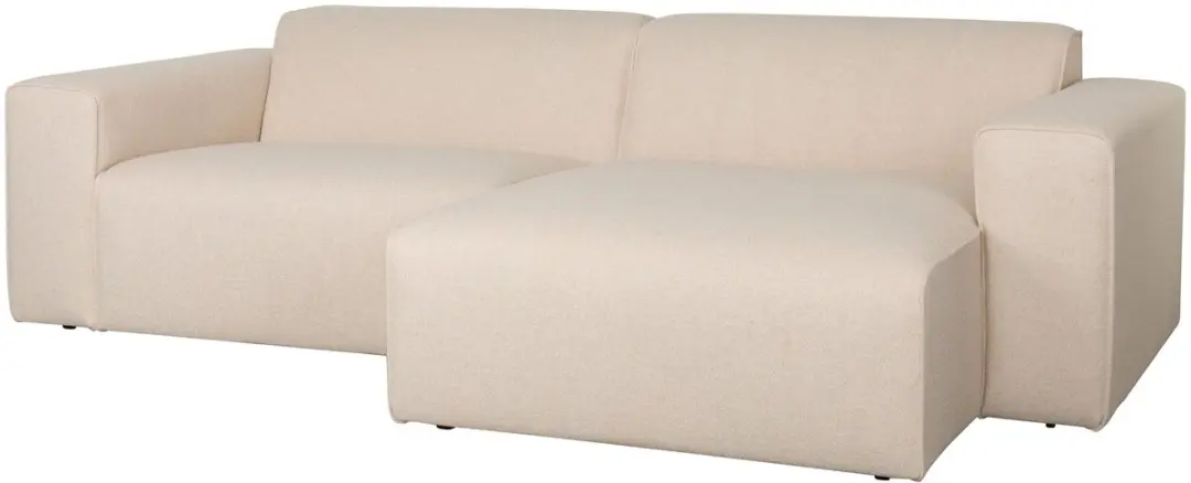 Zuiver Sofa Milka 3-zitsbank Chaise longue Rechts Zand