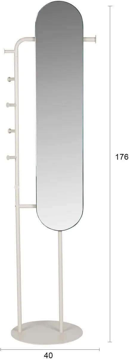 Zuiver Vero Spiegel Staand Beige 40x179cm - afbeelding 4 van 6