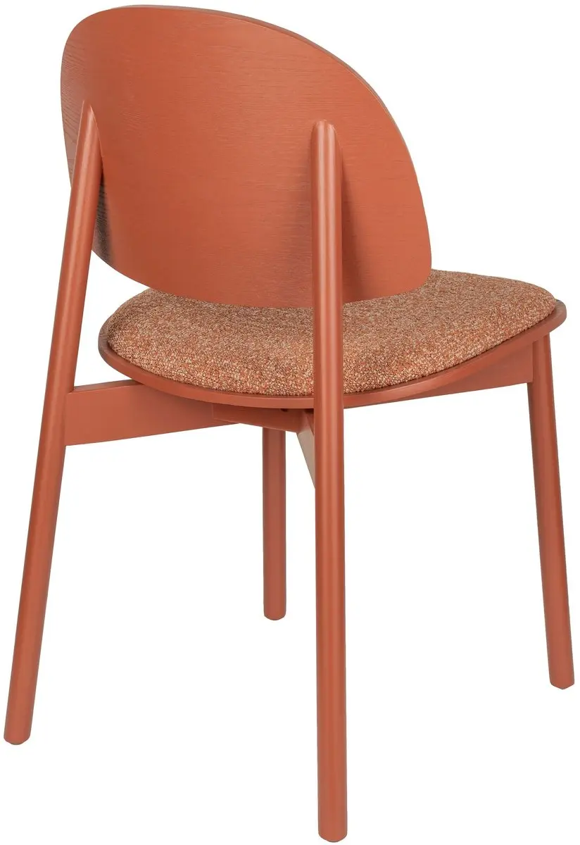 Zuiver Sunrise Eetkamerstoel - Rood - Set van 2 - afbeelding 4 van 6