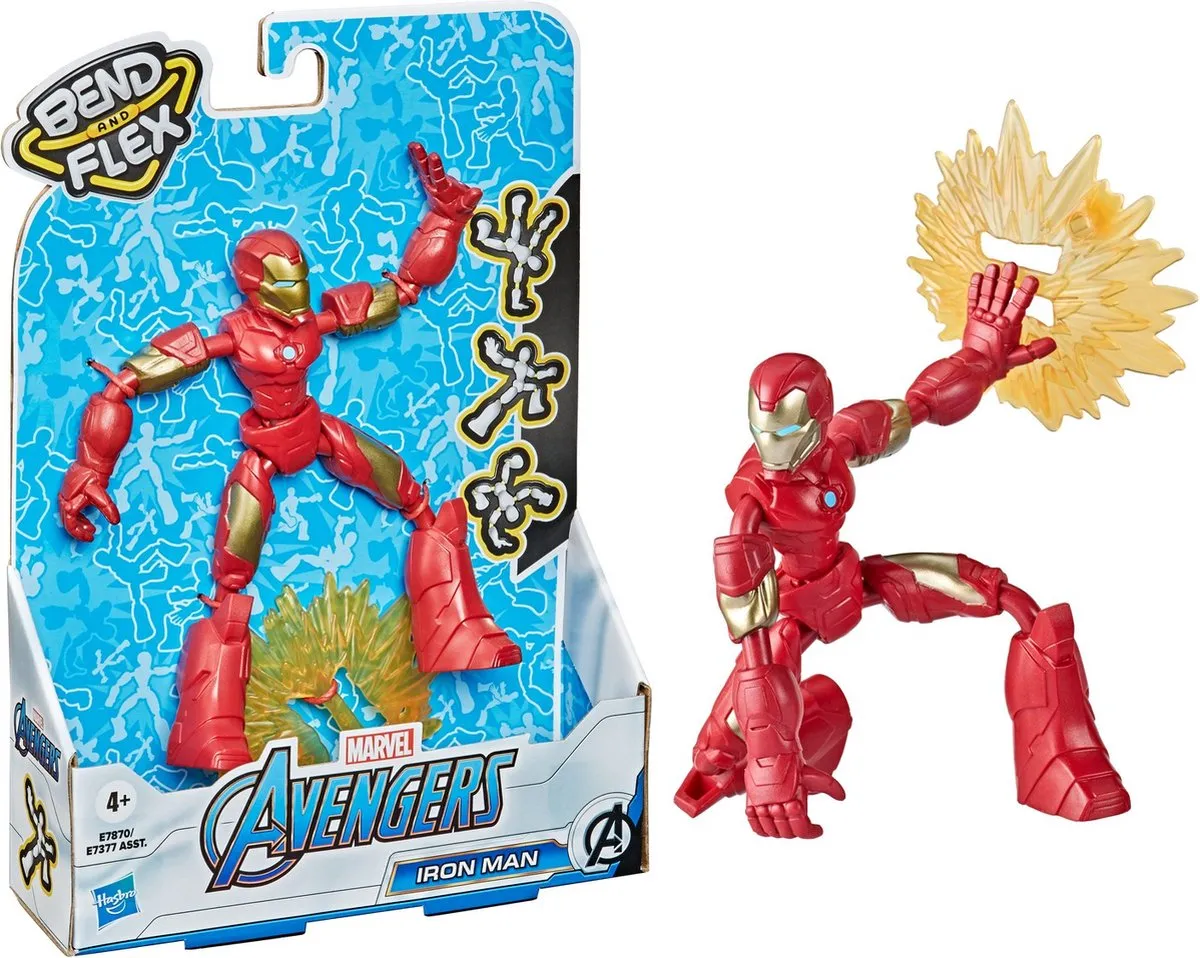Marvel Avengers Bend and Flex Iron Man Actiefiguur