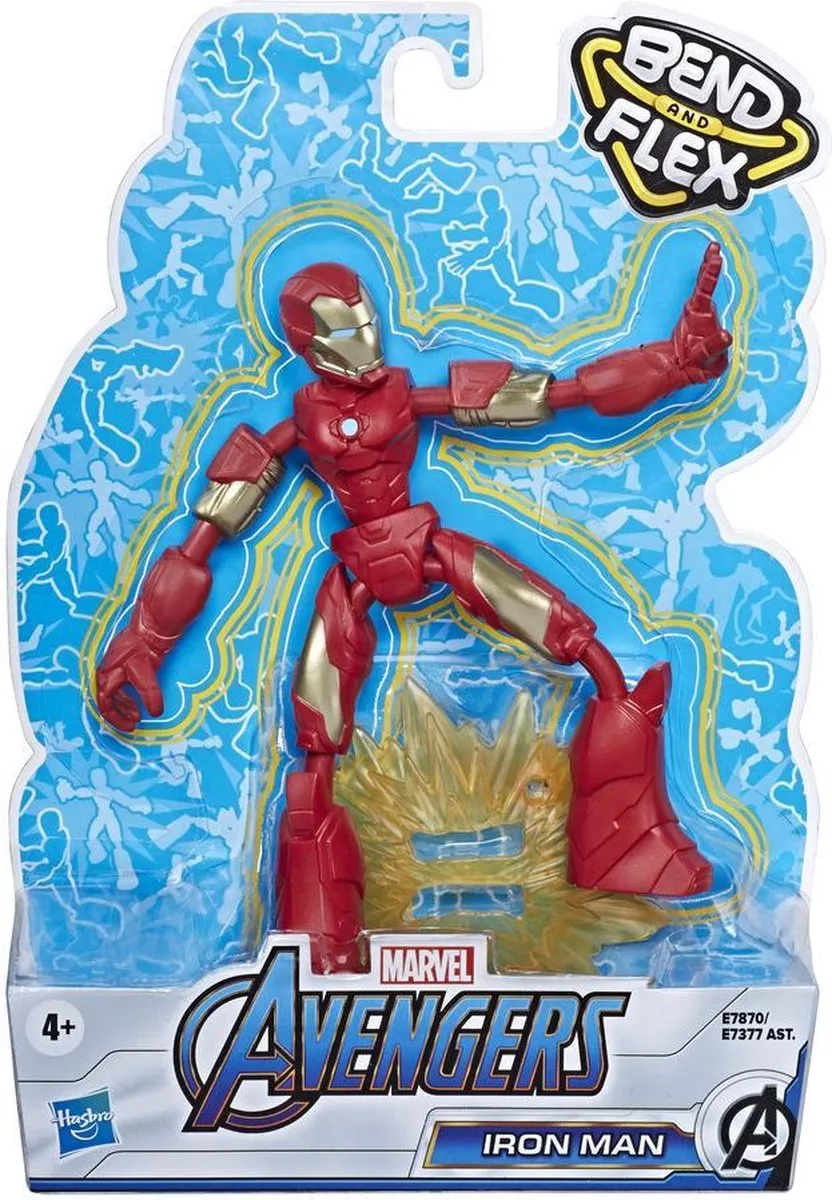 Marvel Avengers Bend and Flex Iron Man Actiefiguur - Multicolor - afbeelding 2 van 6