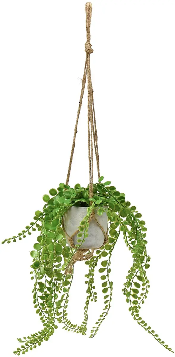 Kunstpotplanten succulente hangmand 46cm
