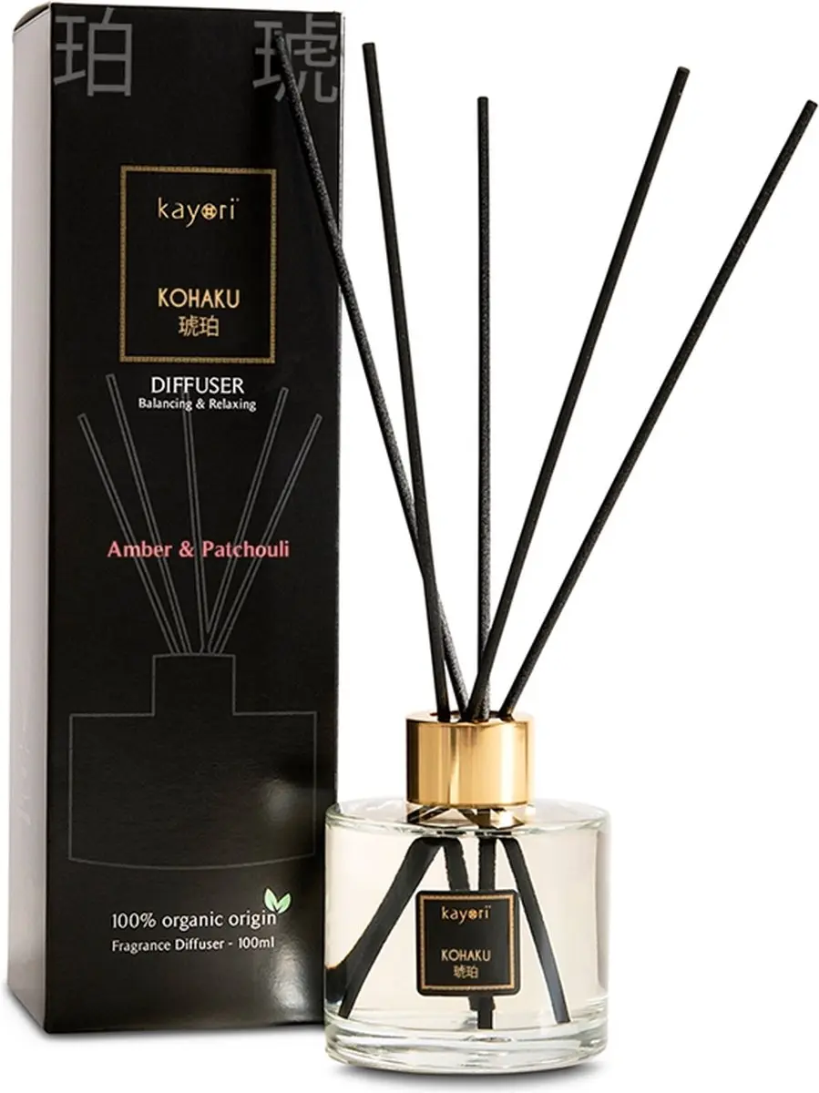 Kayori Kohaku Geurstokjes Diffuser 100ml - Wit - afbeelding 4 van 5