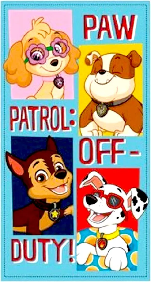 Paw Patrol Strandhanddoek Strandlaken Badhandoek