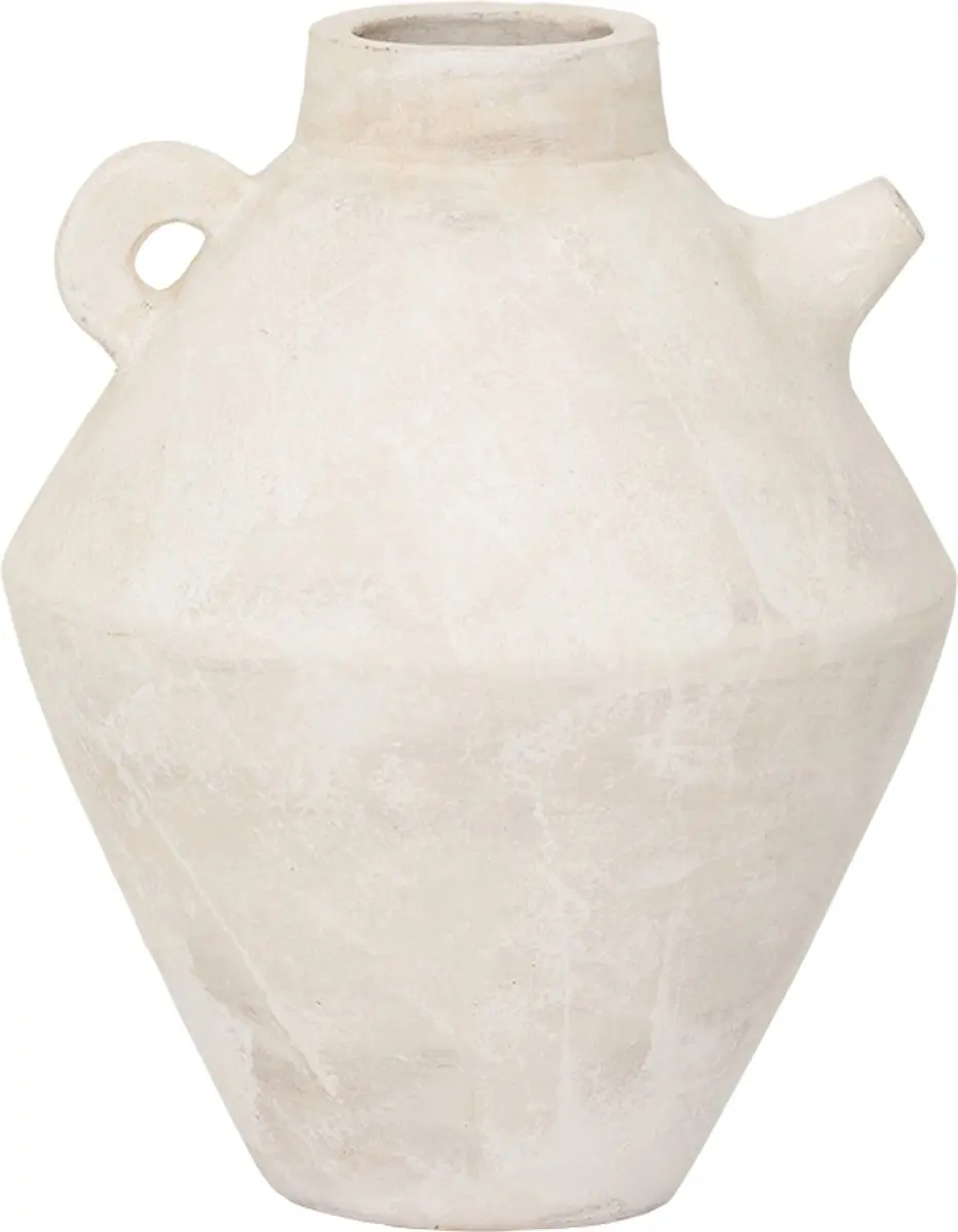 Urban Nature Culture Vaas Pico Teracotta D22.4cm H28cm White