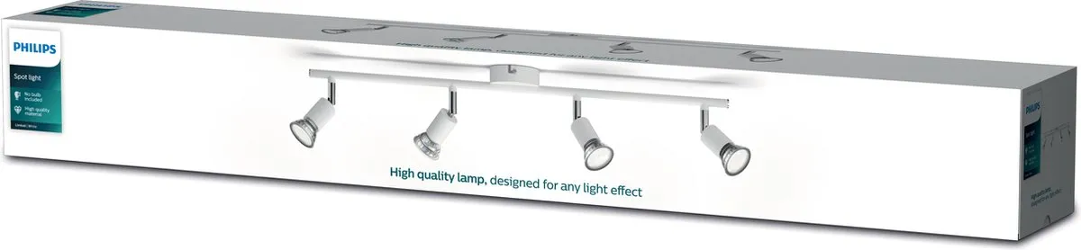 Philips Limbali Opbouwspot 4x GU10 Warmwit 2700K