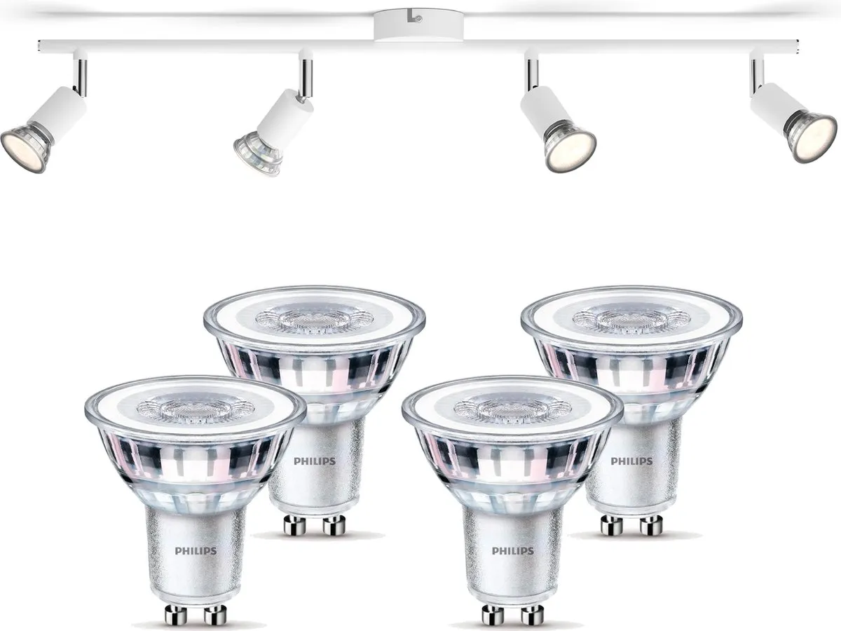 Philips Limbali Opbouwspot 4x GU10 Warmwit 2700K
