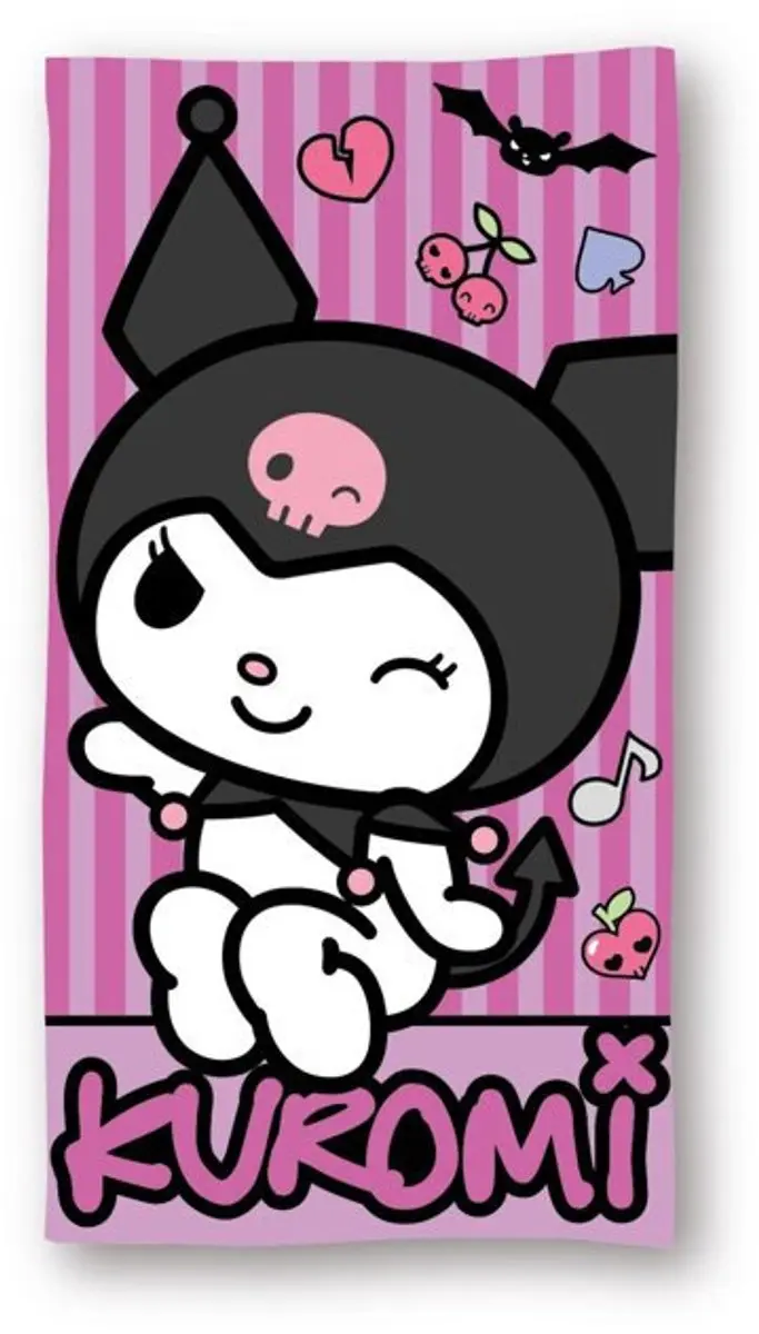Hello Kitty Kuromi Strandset - Strandlaken & Tas - afbeelding 4 van 5