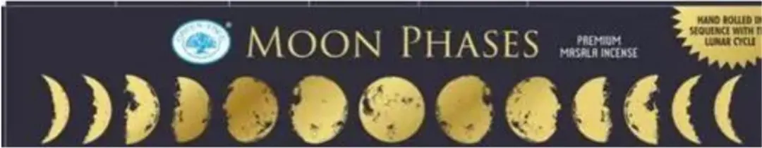 Wierookstokjes 'Moon Phases', Green Tree, 15 gram