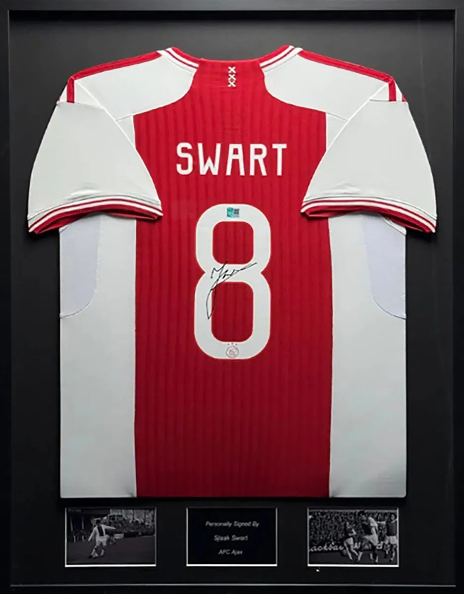 Sjaak Swart AFC Ajax 23/24 ingelijst thuis shirt