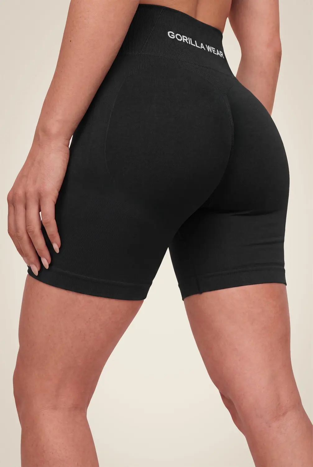 Gorilla Wear Florence Seamless Contour Shorts Zwart M - afbeelding 4 van 6