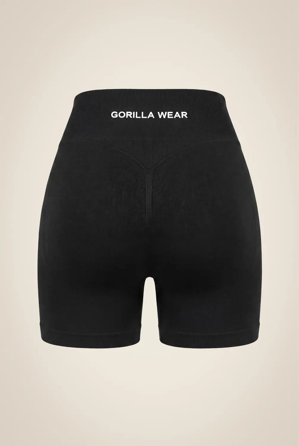 Gorilla Wear Florence Seamless Contour Shorts Zwart M - afbeelding 2 van 6