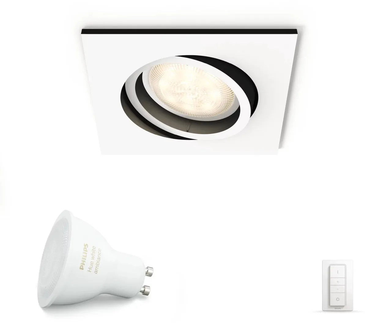 Philips Hue Milliskin Inbouwspot GU10 - 6W Wit