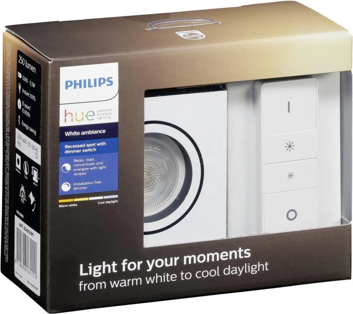 Philips Hue Milliskin Inbouwspot GU10