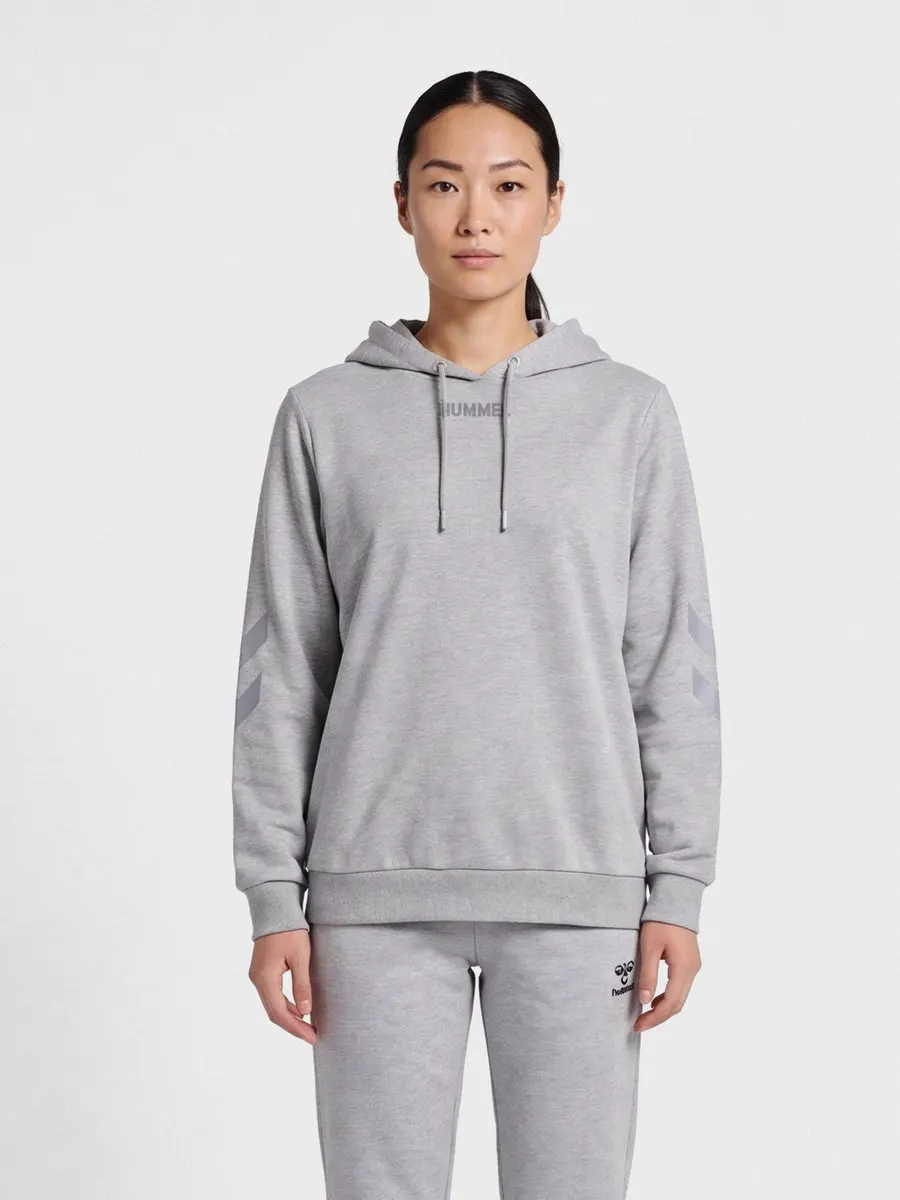 Hummel Legacy Plus Dames Hoodie - Grijs Melange - afbeelding 5 van 6
