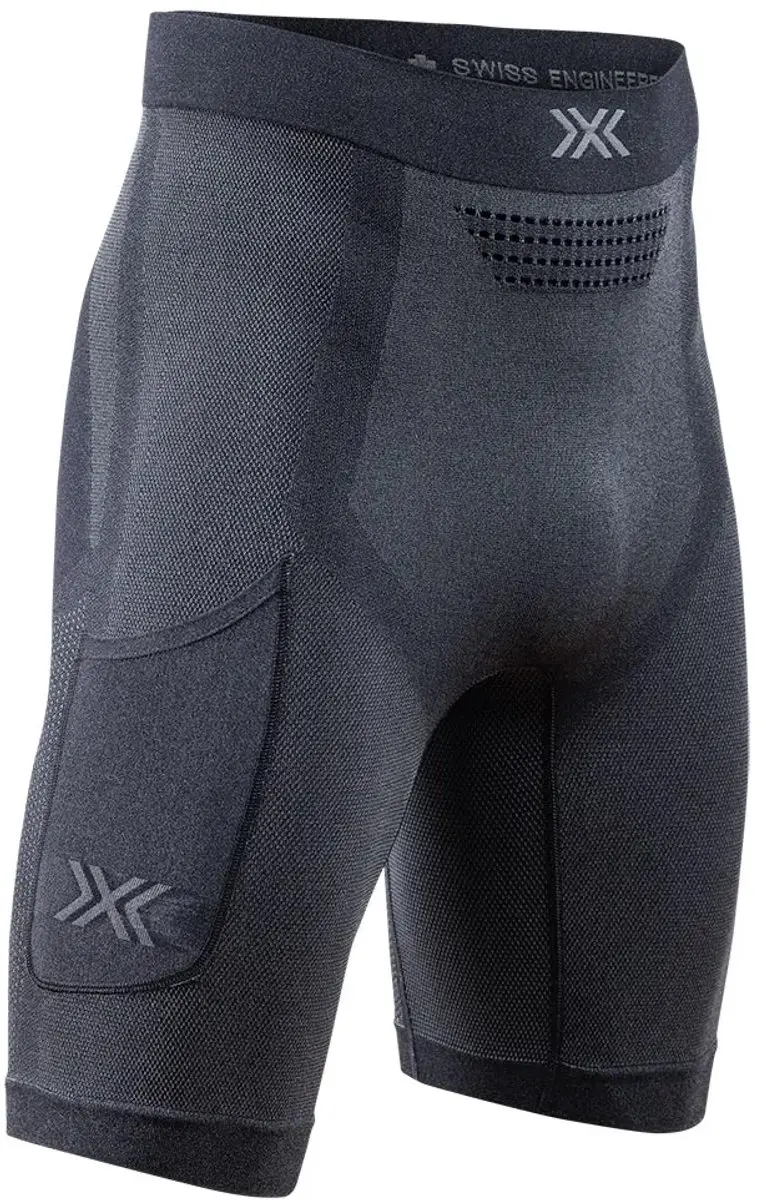 X-Bionic Xceed Run Short Heren - M - Zwart/Rhinogrijs - afbeelding 2 van 6