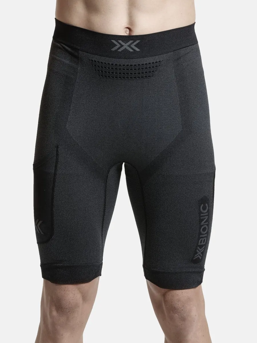 X-Bionic Xceed Run Short Heren - M - Zwart/Rhinogrijs - afbeelding 6 van 6