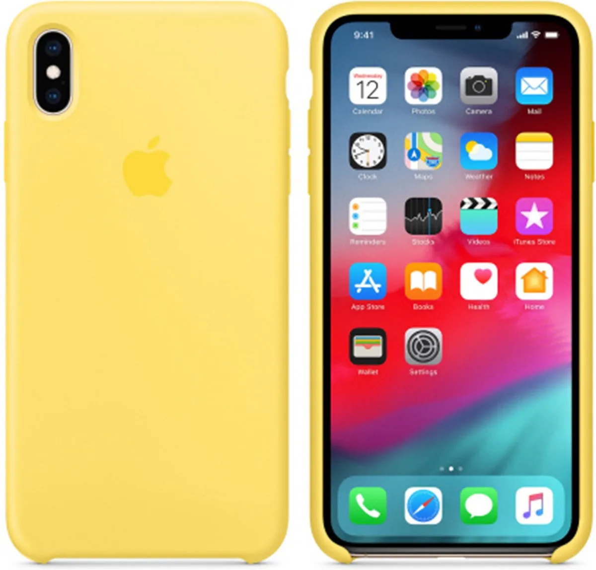 Apple iPhone Xs Max Siliconen Hoesje - Geel MW962ZM/A