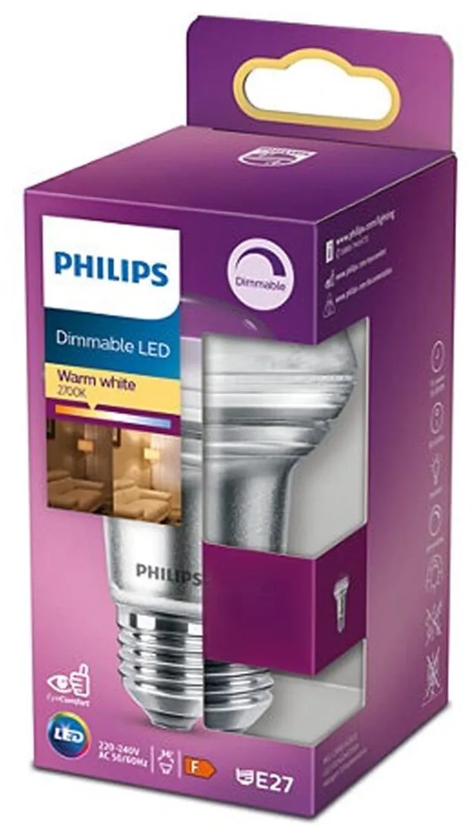 Philips Corepro LED Spot E27 R63 3W 2700K - Extra Warm Wit
